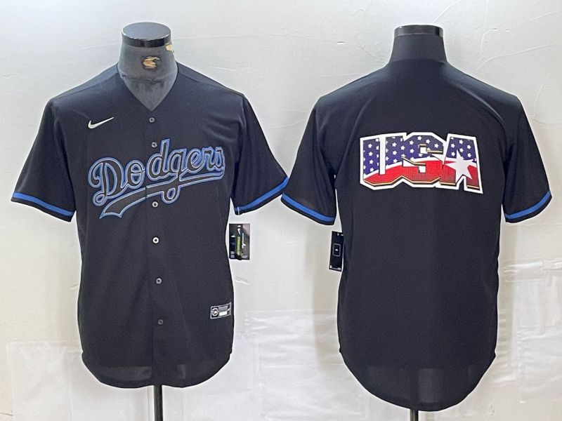 Men 2025 Los Angeles Dodgers Blank Black Shadows Nike MLB Jersey style 6231->los angeles dodgers->MLB Jersey